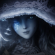 Ranni the witch from Elden Ring looks at the camera.